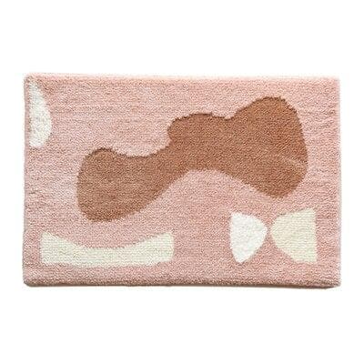 Blush Comfortable Bathroom Mat 