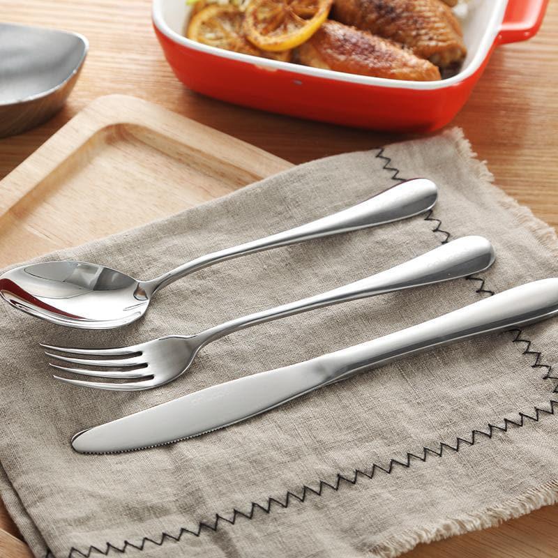 Classic Silver Stainless Steel  Flatware Set