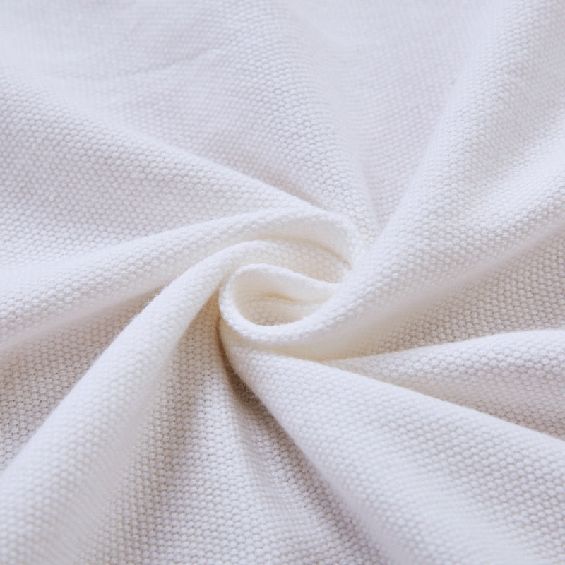 rectangle cotton Woven Jacquard design Ivory