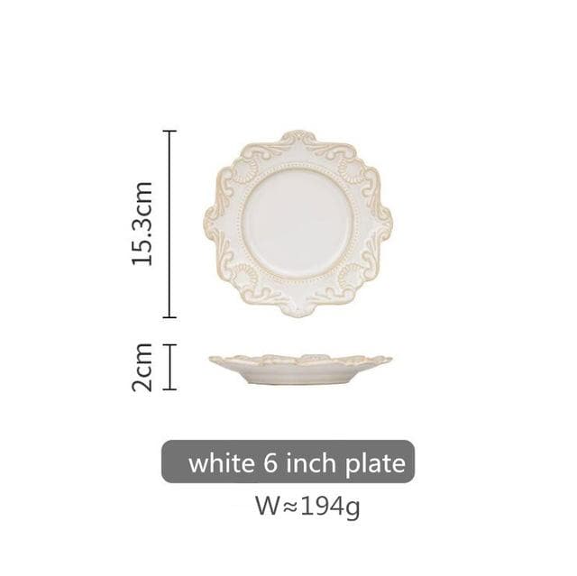 Classic Mermaid Gild Ceramic Plates and Bowls