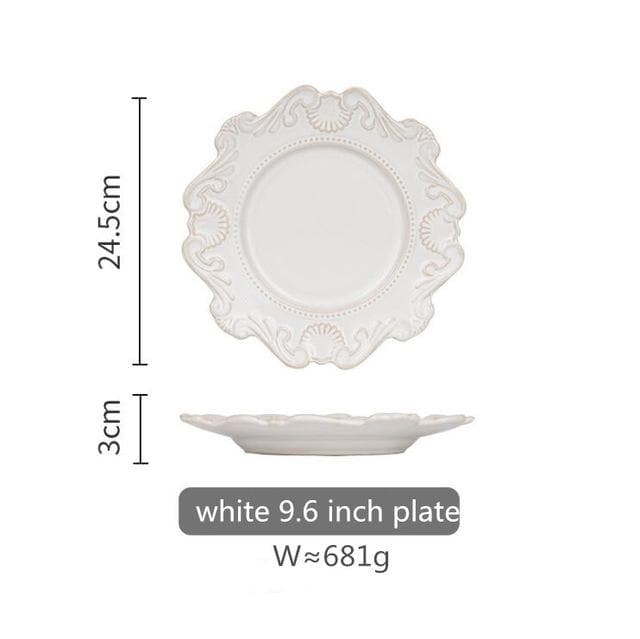 Classic Mermaid Gild Ceramic Plates and Bowls