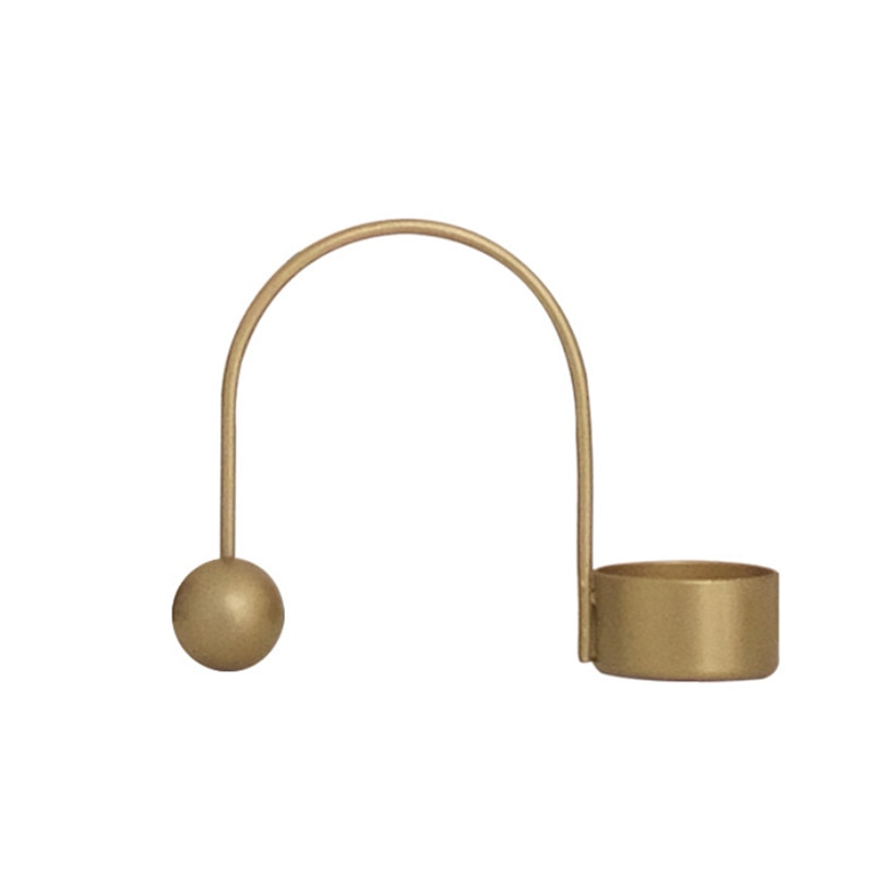 Minimalist Brass Candle Holder