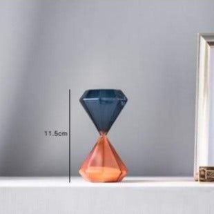 Two Color Hourglass Sand Timer Simple Style Home Decorations Bars Restaurant Timer blue orange