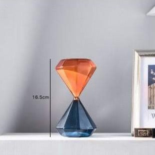 Two Color Hourglass Sand Timer Simple Style Home Decorations Bars Restaurant Timer blue orange