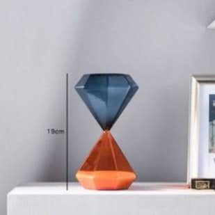 Two Color Hourglass Sand Timer Simple Style Home Decorations Bars Restaurant Timer blue orange