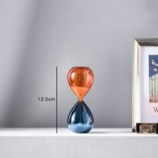 Two Color Hourglass Sand Timer Simple Style Home Decorations Bars Restaurant Timer blue orange