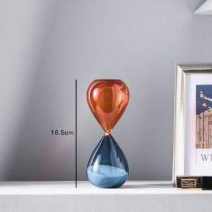 Two Color Hourglass Sand Timer Simple Style Home Decorations Bars Restaurant Timer blue orange