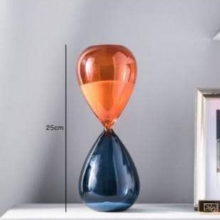 Two Color Hourglass Sand Timer Simple Style Home Decorations Bars Restaurant Timer blue orange