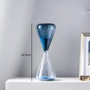 Two Color Hourglass Sand Timer Simple Style Home Decorations Bars Restaurant Timer blue orange