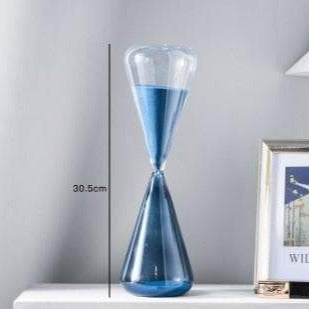 Two Color Hourglass Sand Timer Simple Style Home Decorations Bars Restaurant Timer blue orange