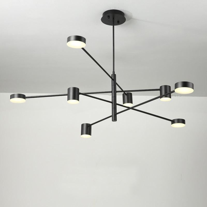 Lustre en forme de cercle rotatif