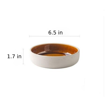 round white ceramic bowl