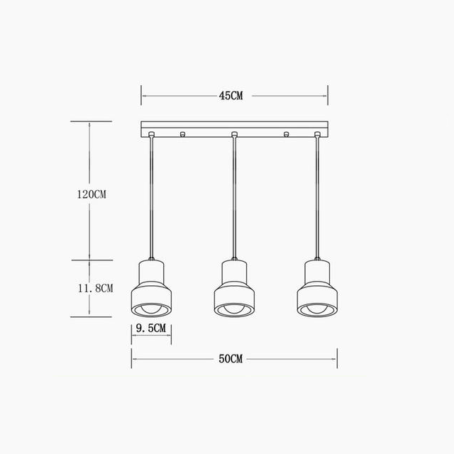 Lampes suspendues en béton Terry