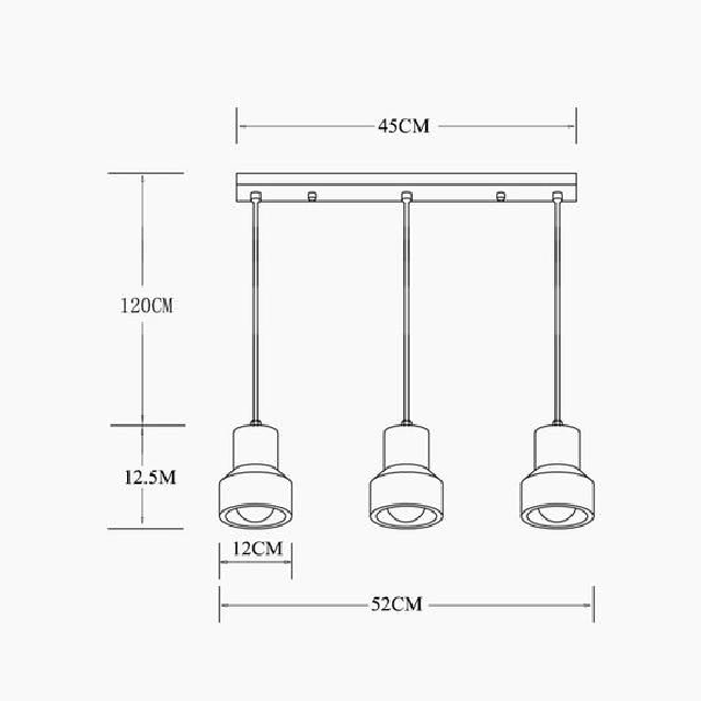 Lampes suspendues en béton Terry