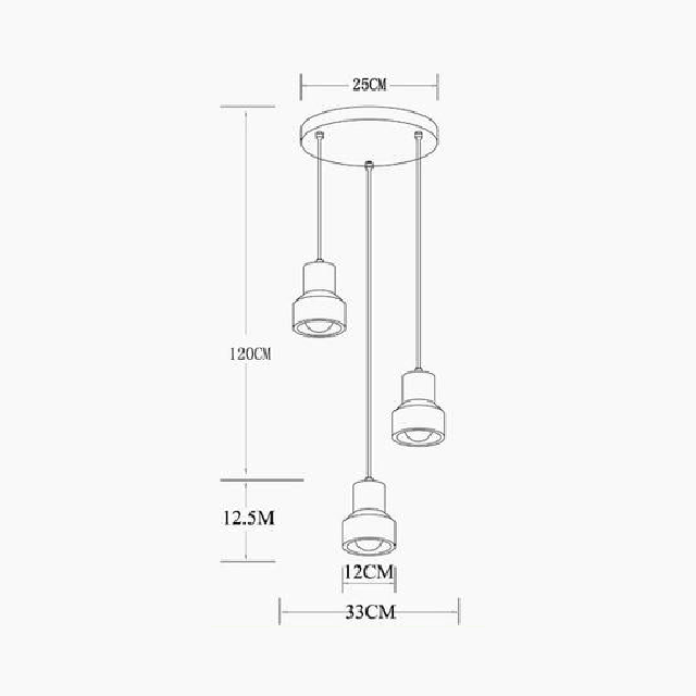 Lampes suspendues en béton Terry