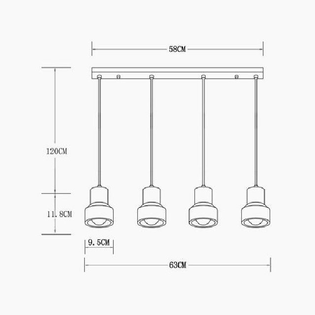 Lampes suspendues en béton Terry