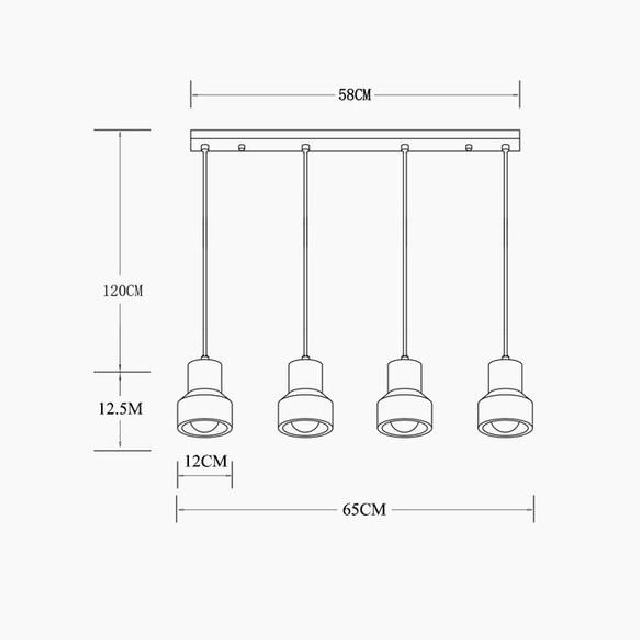 Lampes suspendues en béton Terry