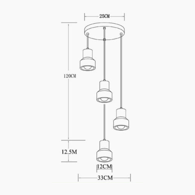 Lampes suspendues en béton Terry