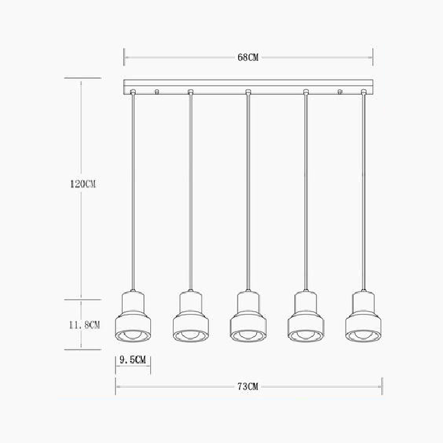 Lampes suspendues en béton Terry