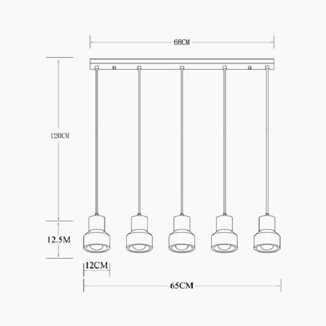 Lampes suspendues en béton Terry