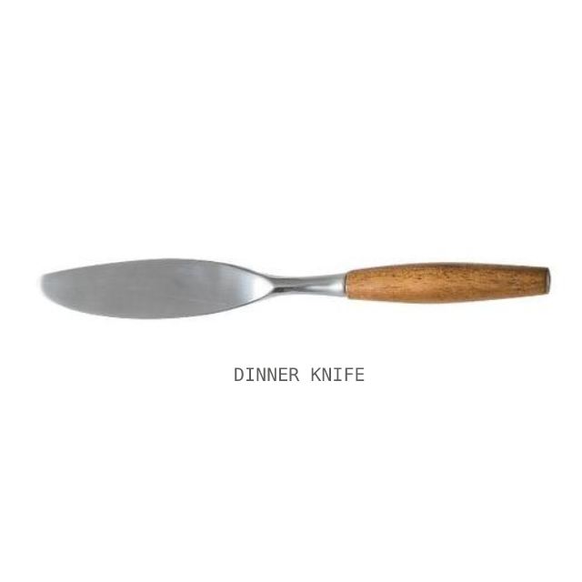 Only Natural Stainless Steel and Wood Flatware