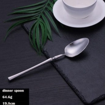 stainless steel matte finish cutlery set