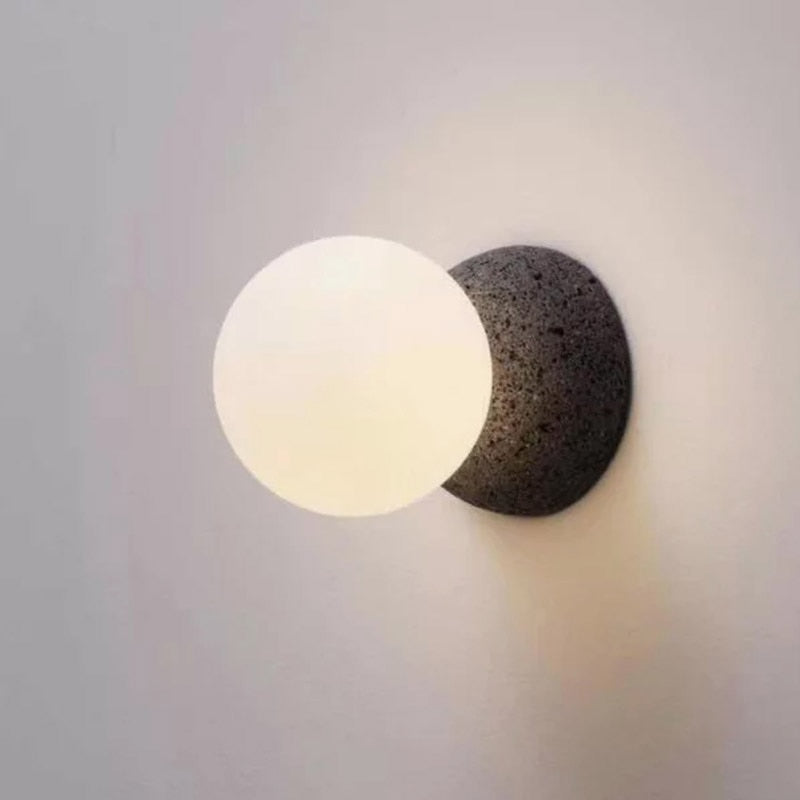 round Spot Cement Wall lamp