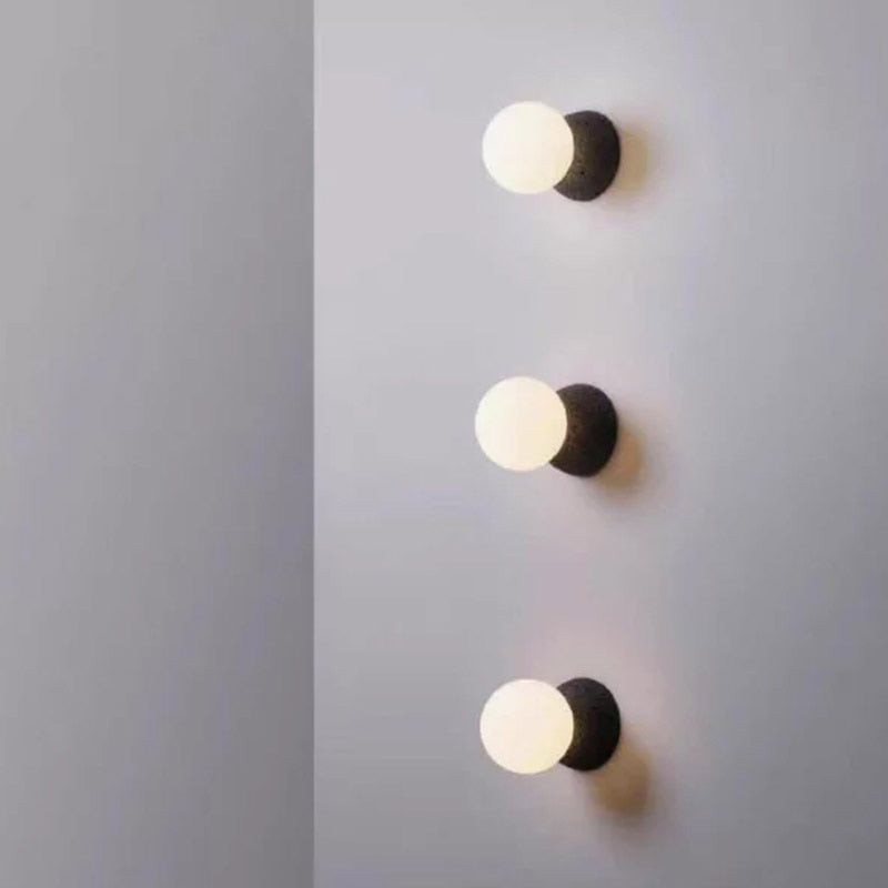 round Spot Cement Wall lamp sconces