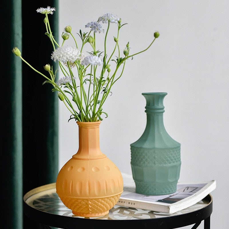 Ciela Colored Frosted Glass Vase