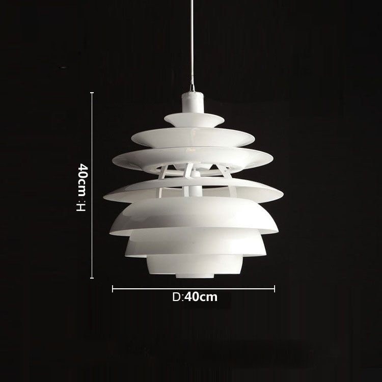 flat sphere snow ball metal white LED ceiling pendant light