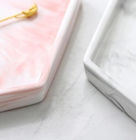 Marble Ceramic Storage & Serving Decorative Trays