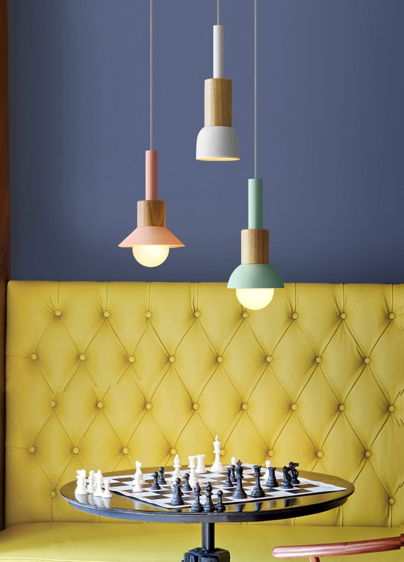 Metal & Wood Pendant Lights