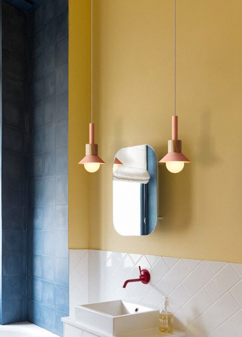 Metal & Wood Pendant Lights