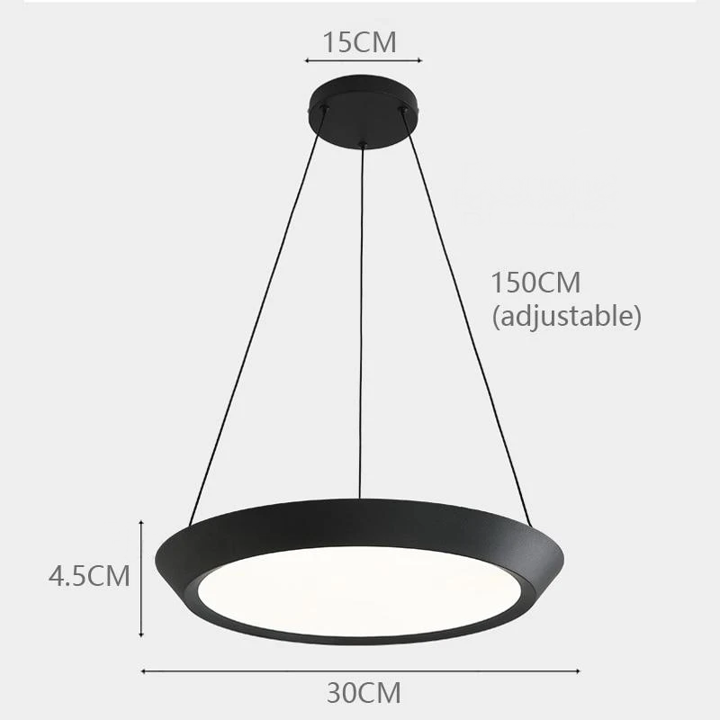 Zita Round Aluminum Modern Pendant Lamp