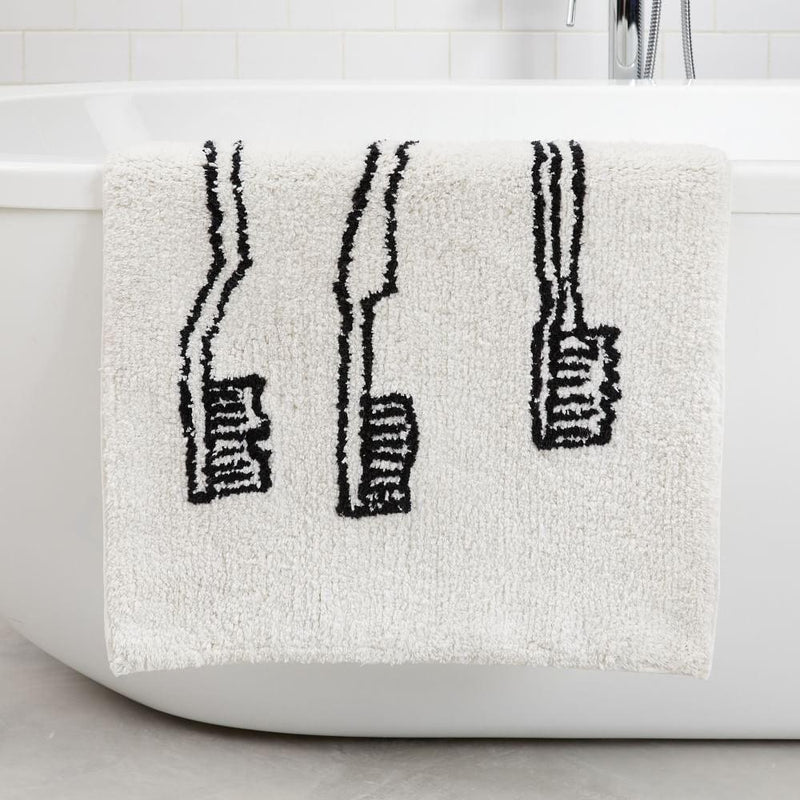 Extra Soft Anti-Slip Minimalist Statement Rug Toothbrush