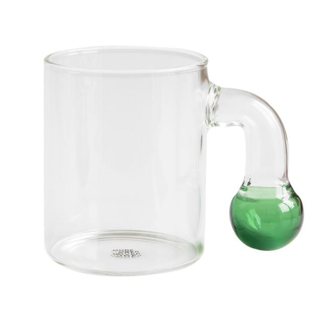 Green Dot Glass Drinkware