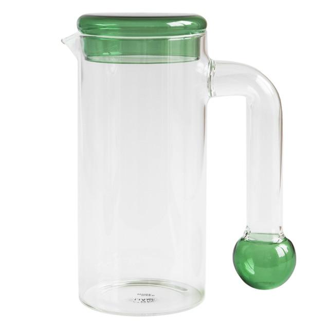 Green Dot Glass Drinkware