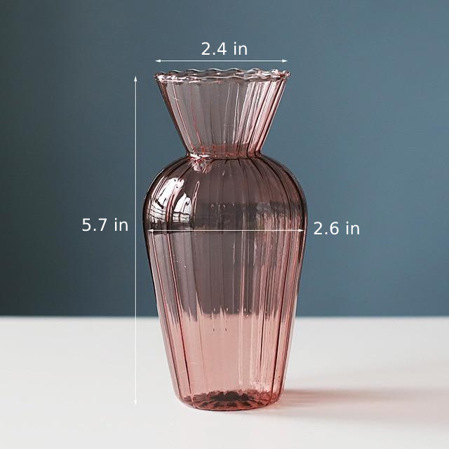 textured abstract shape pink tabletop vase