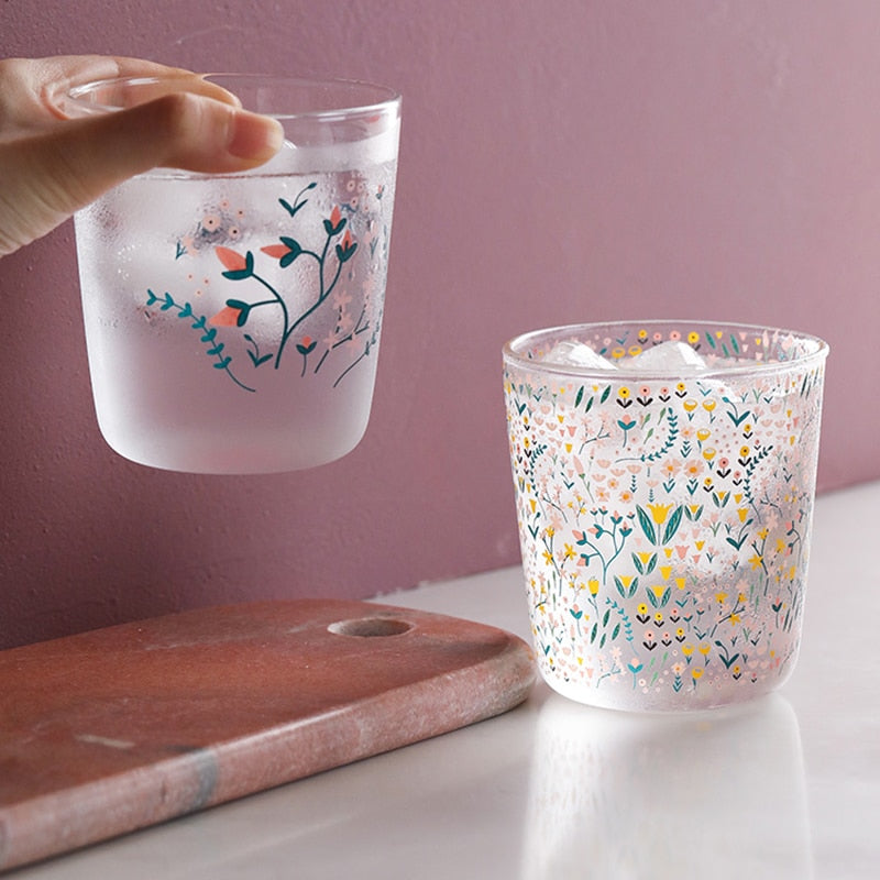 Ditsy Floral Drinking Glass