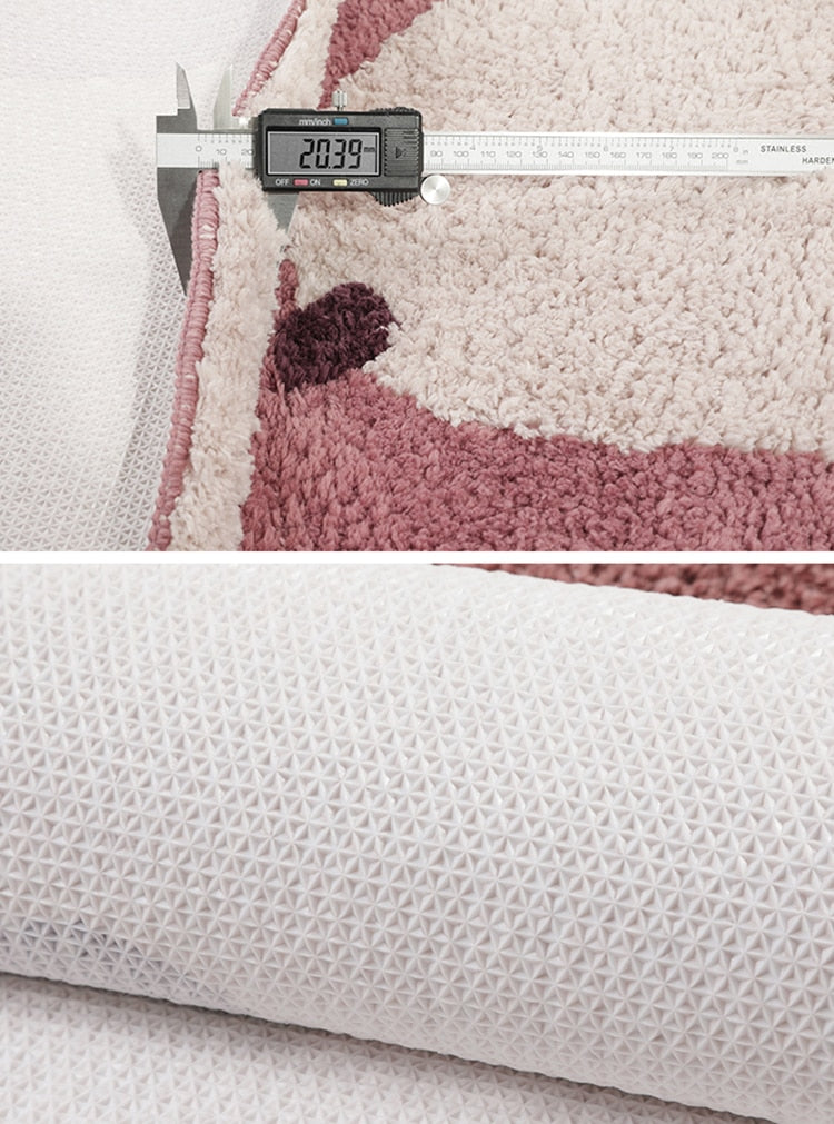 Rectangle Geometric Thick Carpet Dimensions