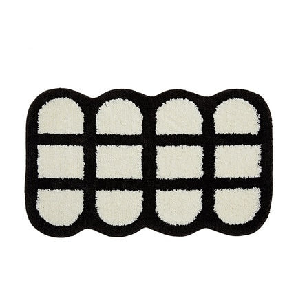 Extra Soft Anti-Slip Checkered Mat Round-Edge Grid