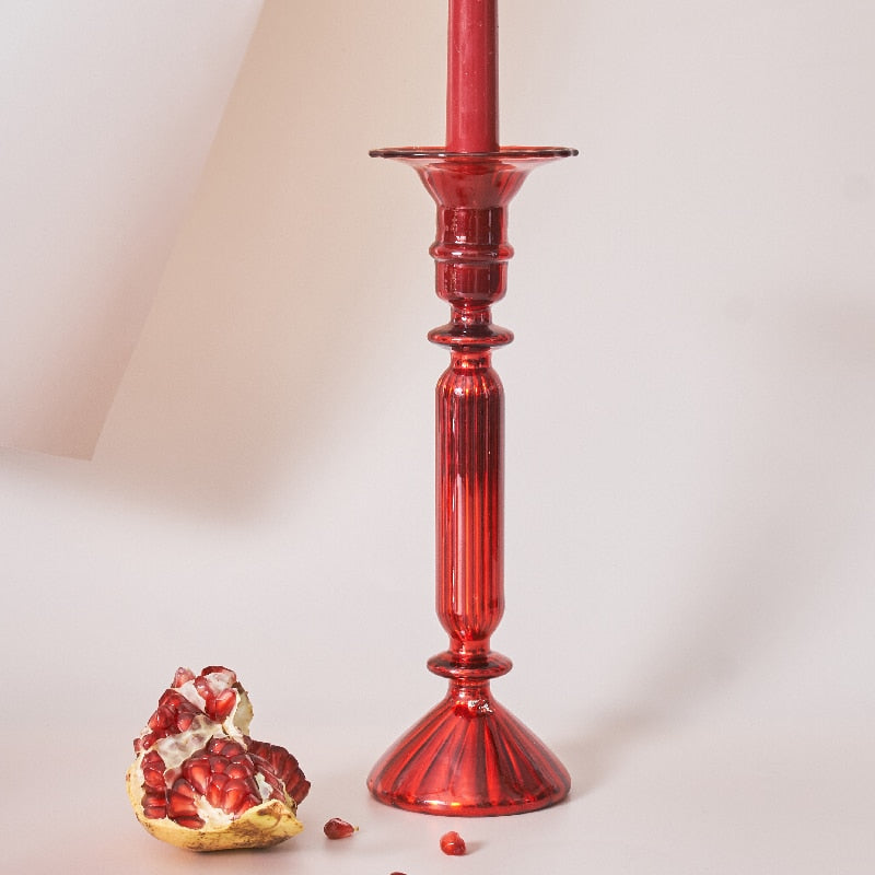 Home Candle Glass Holder for Decorations Ornaments Table