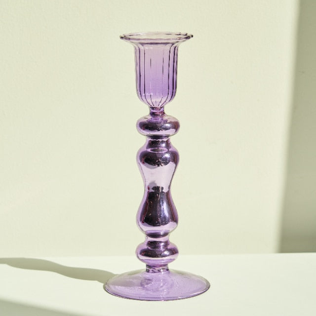 Home Candle Glass Holder for Decorations Ornaments Table