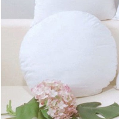 Round Cotton Embroidered Football Pattern Pillow Cover 