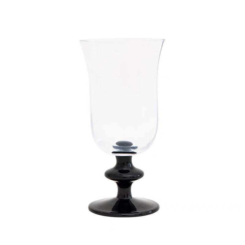 Cocktail Glass & Goblet Black clear glass retro french modern