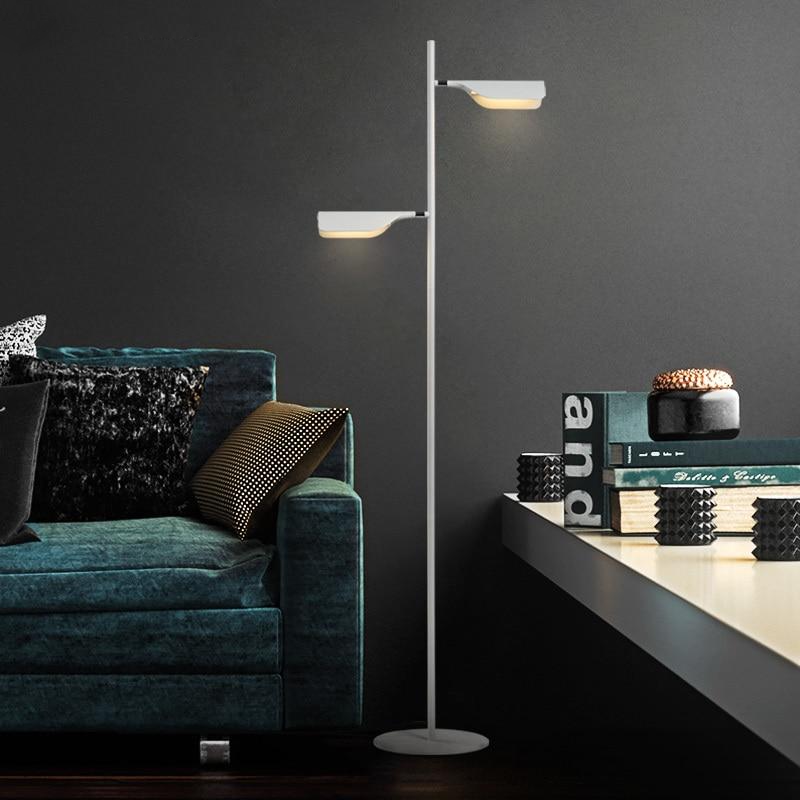 white black metallic Post Modern floor lamp