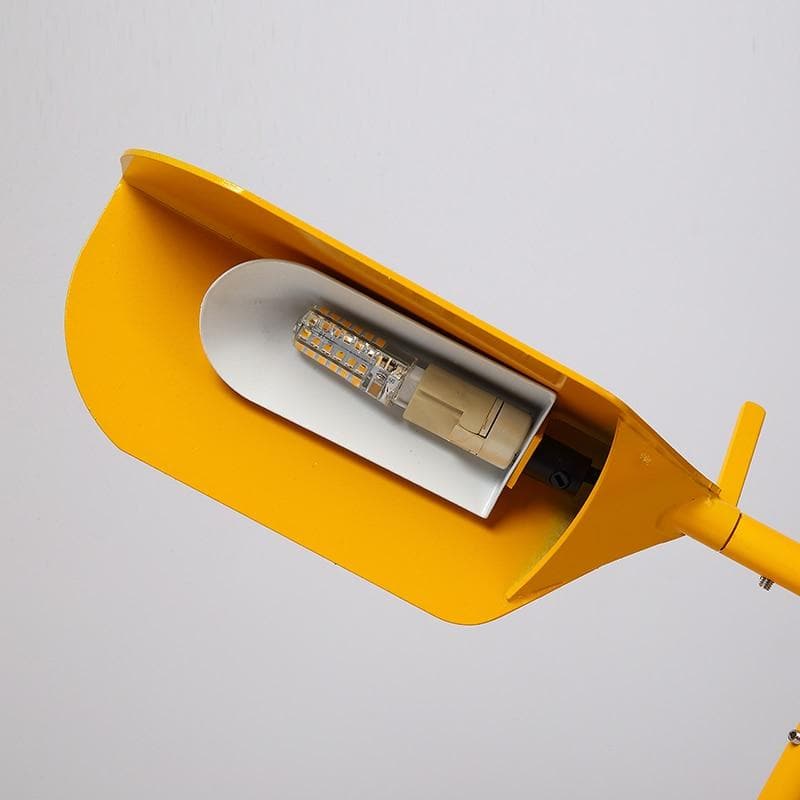 yellow metallic Post Modern table lamp