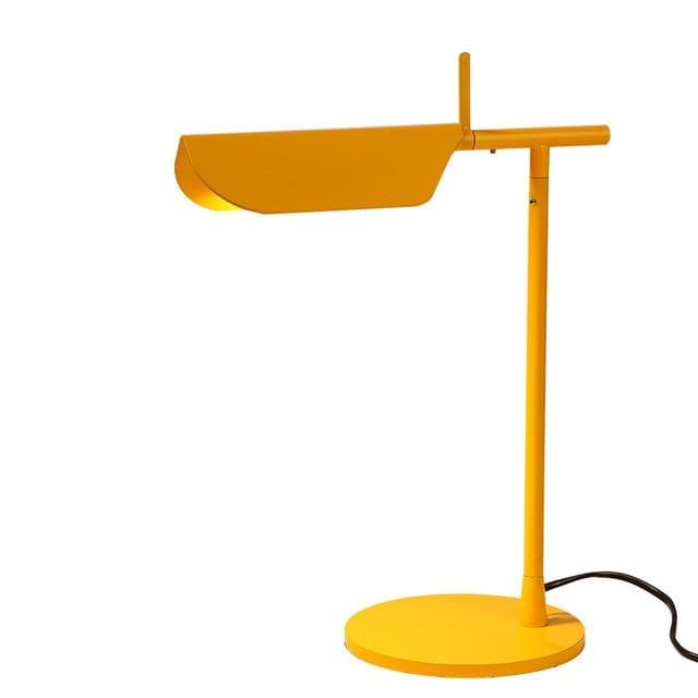 yellow metallic Post Modern table lamp