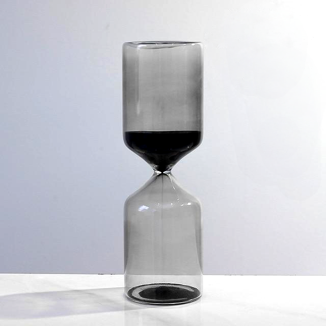 black Sand Timer Hourglass cylinder