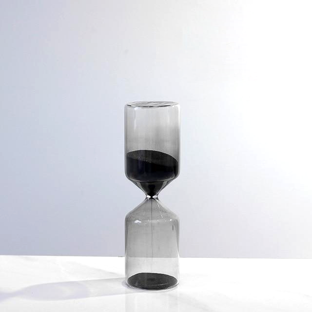 black Sand Timer Hourglass cylinder